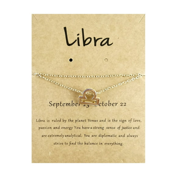 Xihbxyly Twelve Constellation Anklet Alloy 12 Constellation Card Anklet Deals