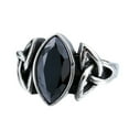 thumbnail image 1 of fastboy Men Crystal Ring Party Ceremony Wedding Boys Vintage Style Simple Design Portable Steel Rings Hand Jewellery Birthday Gift Blue Size 7 Black Size 9, 1 of 6