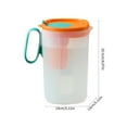thumbnail image 3 of LindbesPlastic Water Pitcher with Lid Mix Drinks Water Jug Clear Pitcher with Lid 1 Gallon  Large Plastic Ice Tea Pitcher for Fridge  Juice Pitcher Water Pitcher  Sun Tea Jug  Gallon Pitc, 3 of 8