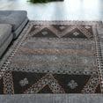 thumbnail image 2 of Casavani Black Multi Area Rug Indian Handmade Bedroom Carpets Yoga Mat 6x12 Feet, 2 of 5
