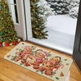 thumbnail image 5 of Pink Candy Gingerbread Man Christmas Doormat,Merry Christmas Xmas Winter Non-Slip Entrance Floor Porch Welcome Door Mat Indoor Outdoor Outside Front Holiday Decor 17x29 Inch, 5 of 6