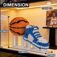 thumbnail image 5 of Basketball with Sneaker Micro Building Block Set, Large Realistic Basketball with Shoes Stand STEM Building Bricks, Sport Basketball DIY Model Enthusiasts Easter's Day Gifts for Teen, Adult, 5 of 9