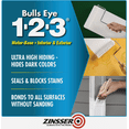 thumbnail image 5 of Rust-Oleum Zinsser Bulls Eye 1-2-3 Water-Base Interior/Exterior Stain Blocking Primer - Pack of 10 — Exterior Wood Surfaces, UV-Resistant Formula, 5 of 6