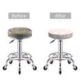 thumbnail image 5 of Round Bar Stool Seat Covers, Swan1 Elastic Round Chair Cover Stool Seat Slipcover Bar Stool Cushions Round Pad for 12-14 inch, 5 of 7