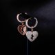 thumbnail image 5 of Nuevos pendientes de corazón de 16 mm de moda para mujer, de alta calidad, con circonita cúbica helada, joyería delicada de moda Hip Hop para regalo, oro, 5 of 5