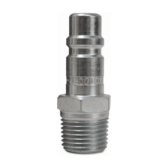 Air Chief Industrial Quick Connect Fitting, 3/8 in Body Size, 1/4 in (NPT) M, Steel