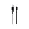 thumbnail image 3 of Belkin MIXIT DuraTek - USB cable - Micro-USB Type B (M) to USB (M) - USB 2.0 - 2.4 A - 4 ft - black, 3 of 4