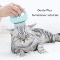 thumbnail image 2 of Cat Comb Massager Pet Hair Removal Massaging Shell Comb Massage Tool for Removing Matted Fur, Knots and Tangles (Blue), 2 of 6