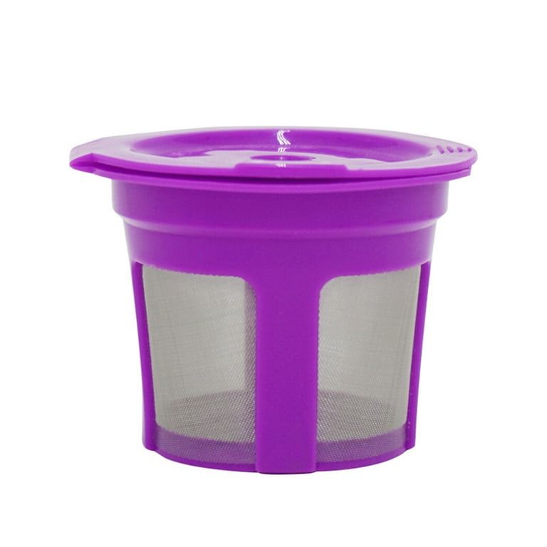 6pcs Plastic Coffee Filter, Purple Coffee Filter For Coffee Maker