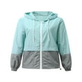 thumbnail image 1 of Femmes Automne Imperméable Léger Imperméable Imperméable Coupe-Vent à Capuche, 1 of 5