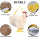 thumbnail image 3 of Bolso de pollo bolso de pollo bolso cruzado de gallina esponjoso bolsos de felpa bolso de hombro de dibujos animados para mujeres, 3 of 5