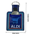 thumbnail image 3 of Shopping Cart Quarter Holder Keychain Quarter Holder Hand Embroidery And Shopping Cart. For Grocery Store Cart To Store Quarter . Great For Men And Women 2PCS, 3 of 5