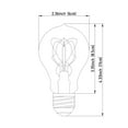 thumbnail image 2 of Mercana Filament Quad E26 40W 4.3"H Clear Glass Light Bulb, 2 of 2