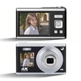 thumbnail image 1 of Cámara Digital 4K Ultra HD, 60MP, Zoom 16X, Pantallas IPS Duales, Autofoco, Flash Integrado, Cámara Portátil para Vlogging y Fotografía, 1 of 7