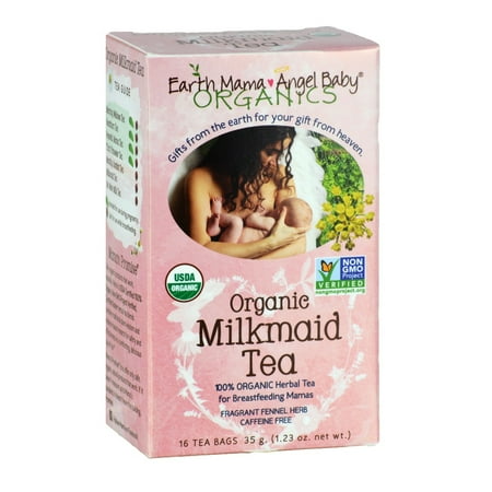 Organic Milkmaid Tea to Support Healthy Breastfeeding Milk Production, 16 Teabags/Box