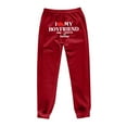 thumbnail image 5 of Sakmal Fleece Lined Sweatpants for Women Love Drawstring Valentines Joggers Pants Workout Heart Print Red Spring Jogger Pants for Women XL, 5 of 9