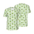 thumbnail image 6 of Rocae Green Avocado for Breathable Men's Baseball T-Shirt Fashionable Casual Baseball Jersey, Moisture-wicking Sportswear X-Large, 6 of 9