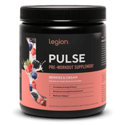 Legion Athletics Pulse Pre-Workout Supplement, Tropical Punch, Naturally Sweetened With No Added Sugar, 350mg Caffeine, 20 Servings, High Performance Energy & Focus Powder
