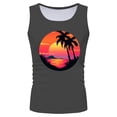 thumbnail image 3 of Men Vest Tee Mens Summer Vacation Beach Hawaii Graphic 3D Printed Sleeveless Vest Top Summer Workout Seaside Tank Top For Man, 3 of 4