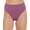 Mauve, variant on Junior's Sandy Rib High Waist Bikini Bottoms Swimsuit Pink Size X-Small