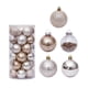 thumbnail image 1 of Adornos de bolas de Navidad, 30 piezas de bolas de árbol de decoración navideña inastillables para decoración de fiesta de boda navideña, 1 of 5