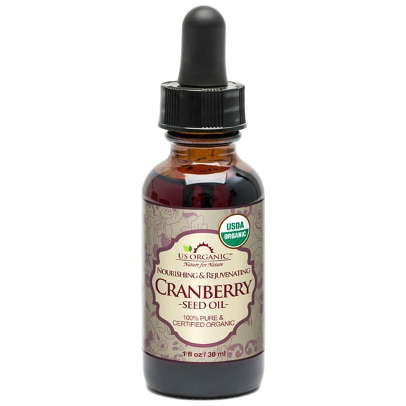 US Organic Cranberry Seed Oil, 100% Pure Certified USDA Organic, 1 oz (30 ml)