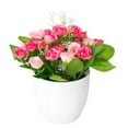 thumbnail image 2 of Simulated Flower Pot Colorful Roses Floor Decoration Plastic Showcase Home Yard Simulation Bonsai for Dinning Table, 2 of 9