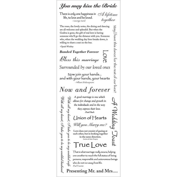 Momenta Autocollant Message Vellum, Élégant