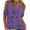 #7Purple, variant on Craaazy Blouses for Women Casual Shirts Cold Shoulder Short Sleeve V Neck Summer Shirt Fashion Top Vacation Outfit