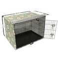 thumbnail image 6 of Fruits Dog Crate Cover, Sliced Tasty Fresh Fruit Rhythmic Pattern on Striped Background, Easy to Use Pet Kennel Cover Small Dogs Puppies Kittens, 7 Sizes, Almond Green Dark Coral, by Ambesonne, 6 of 6