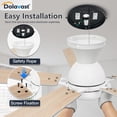thumbnail image 3 of Ventilador de techo Dolavast 52" blanco con LED, control remoto y función reversible, 3 of 8