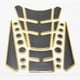 thumbnail image 1 of Motocicleta Universales 3d De Almohadilla Protectora / Negro Oro, 1 of 4