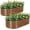 Grain, variant on RibRave Galvanized Raised Garden Bed Outdoor, 2Pcs 4x2x1ft Oval Planter Box with Rubber Strip,Metal Raised Bed Kit for Vegetables Flowers Herbs, Grey