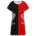 thumbnail image 3 of King And Queen Short Sleeve Dress Women Summer Evening Dresses Ladies Sundress, 3 of 7