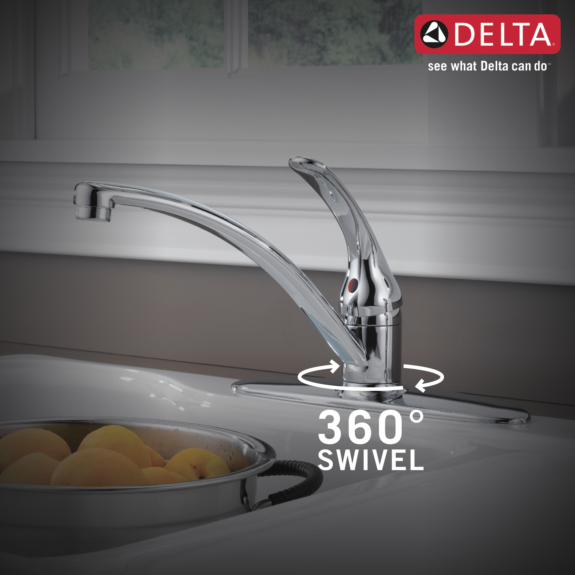 Delta Foundations Single Handle Kitchen Faucet with Sprayer photo 5