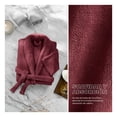 thumbnail image 2 of Bata de Baño Suave, Absorbente y de Secado Rápido, Unisex Real Textil (Vino, Unitalla), 2 of 6
