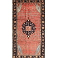 thumbnail image 1 of Ahgly Company Machine Washable Indoor Rectangle Traditional Brown Red Area Rugs, 7' x 10', 1 of 7