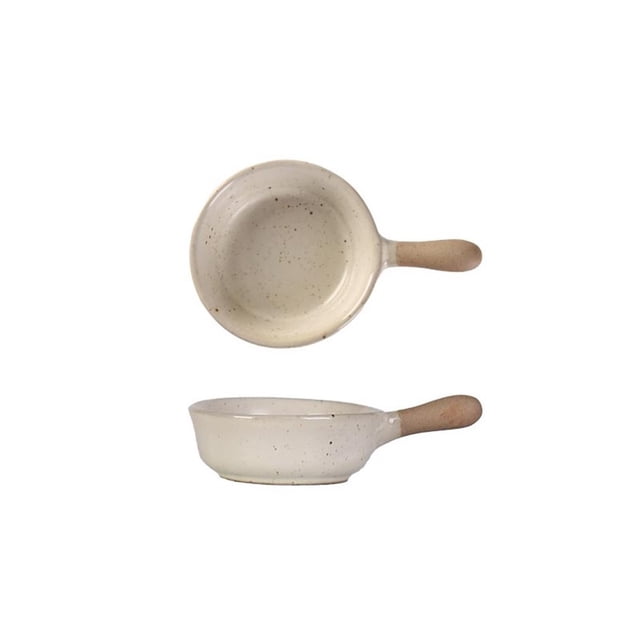 Platos de cerámica for aperitivos, salsa de tomate, guarnición, condimentos y salsas con asa.