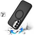 thumbnail image 3 of XPM for Samsung Galaxy S26 Phone Case, Heavy Duty Metallic Hybrid Tough TPU with Camera Ring Stand, MagSafe Compatible, Rugged Drop Protection Cover for Samsung s26 (Black), 3 of 12