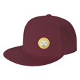 thumbnail image 1 of DouZhe Flat Brim Cap Snapback Hat, Gaming Console Gamer Prints Adjustable Red Adult Baseball Cap, 1 of 5