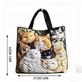 thumbnail image 3 of Bolso tote acolchado para mujer | Bolso de hombro estilo hobo vintage | Bolso de compras de gran capacidad | Bolso plegable suave para ir al trabajo, viajar y uso diario, 3 of 8
