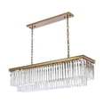 thumbnail image 5 of Elegant Lighting Sydney 50" Modern Metal/Crystal Chandelier in Satin Gold/Clear, 5 of 9