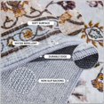 thumbnail image 6 of Junovo Boho Rug Non Slip Bedroom Rug Vintage Area Rugs for Living Room,6'x9',Khaki, 6 of 7