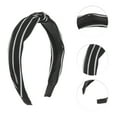thumbnail image 3 of Unique Bargains 1 Pc Fashion Stripe Pattern Headbands for Women Black, 3 of 6