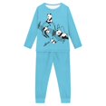 thumbnail image 5 of DISNIMO Panda Music Note Pjs Sets for Kids Cotton Pajamas Girls Size 11/12 Pajama Sets for Kids Boys 2 Piece Sleep Set for Kids Long Sleeve Pajamas Long Pants Set Crew Neck Pj Tops, 5 of 7