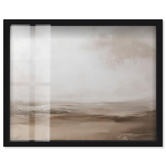 Quietude I Shadowbox Print Vintage Art by Art Remedy, Black Frame, 20 x 16