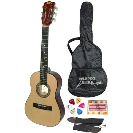 PylePro 30" Inch Beginner Jamer, Acoustic Guitar with Carrying Case and Accessories - Pyle pgakt30