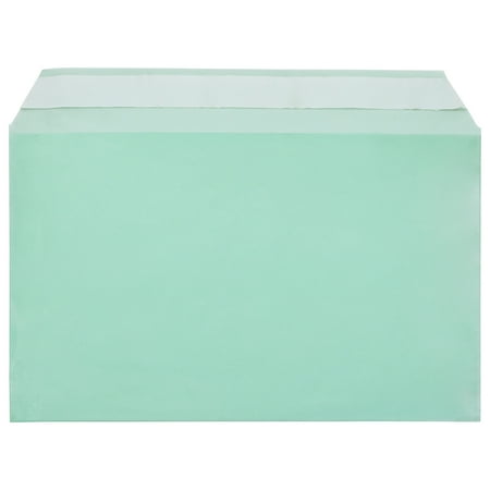 UPC: 0640522134069 | JAM Cello Sleeves  5 7/16 x 8 5/8  Green  100/Pack  Peel & Seal