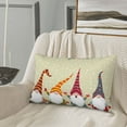thumbnail image 5 of Xecao Christmas Card With Gnomes for Decorative Throw Pillow Case for Couch,Sofa or Bed Set,Pillow Cover for Sofa Home Decor Ideal Gift-14"x20", 5 of 6
