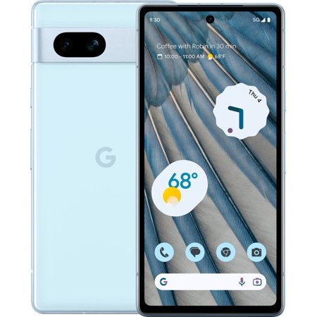Google Pixel 7a - Unlocked Android Cell Phone - Smartphone with Wide Angle Lens and 24-Hour Battery - 128 GB - Sea